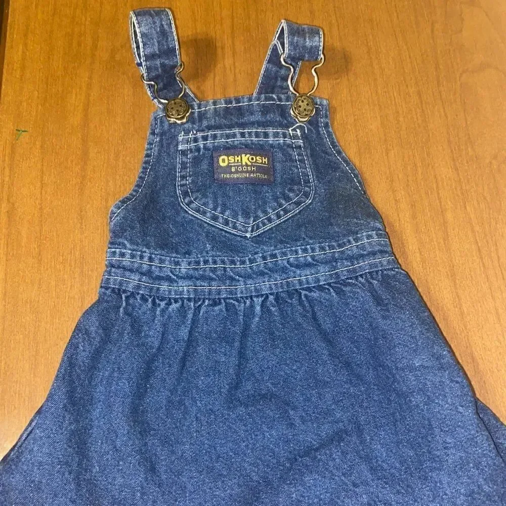 Oshkosh bib overalls dress size 12 months